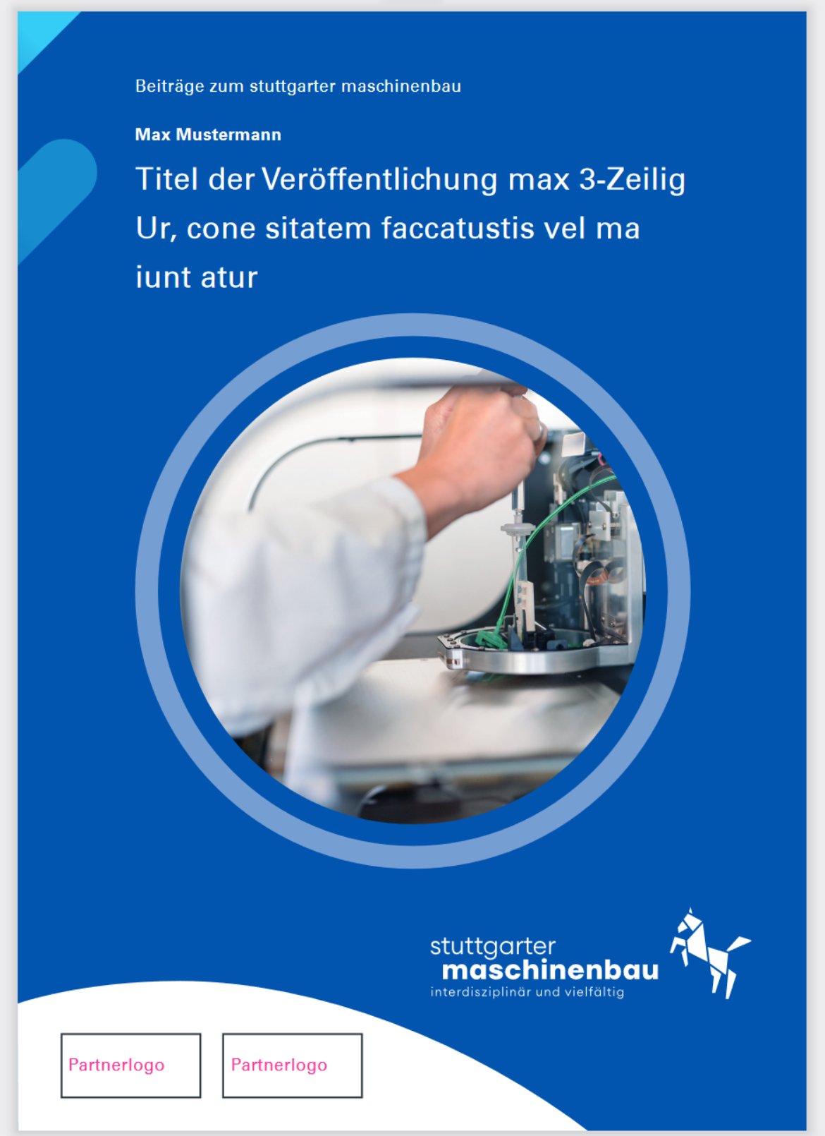 Beispiel-Cover Schriftenreihe "Stuttgarter Maschinenbau"